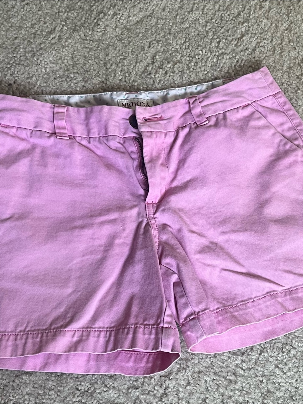 Merona Pink Women’s Chino Shorts 100% cotton